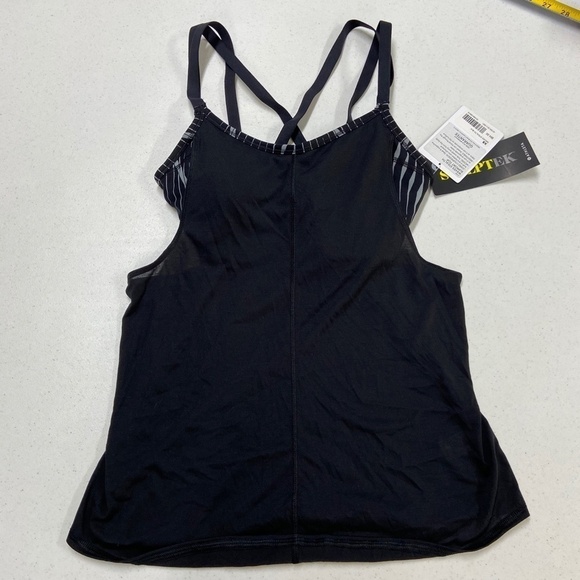 Athleta Waves Stealth Support Top Black Gray - Picture 2 of 4